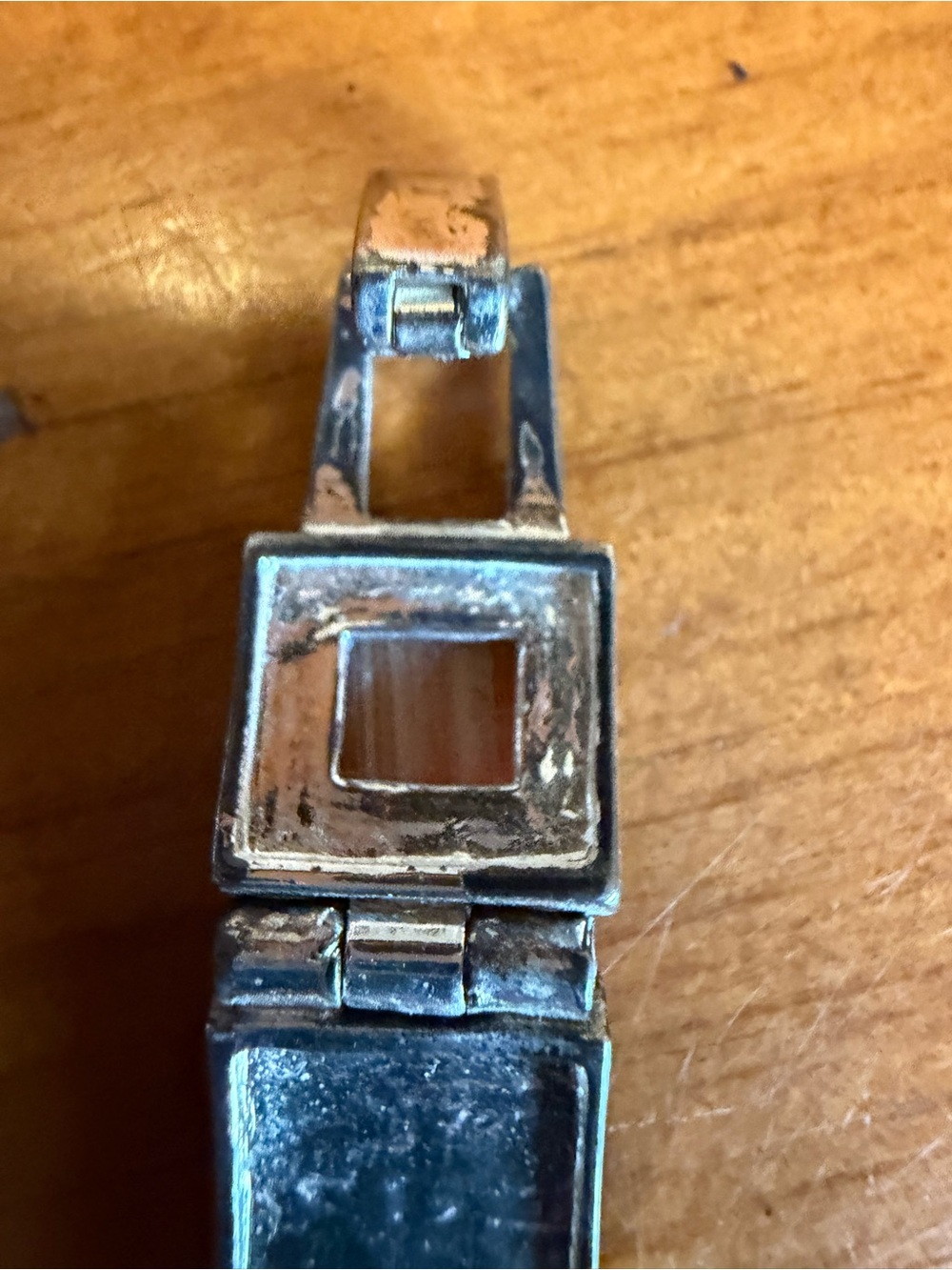 Monet Multicolor Stone Panel Silver-Tone Bracelet - Picture 2 of 4
